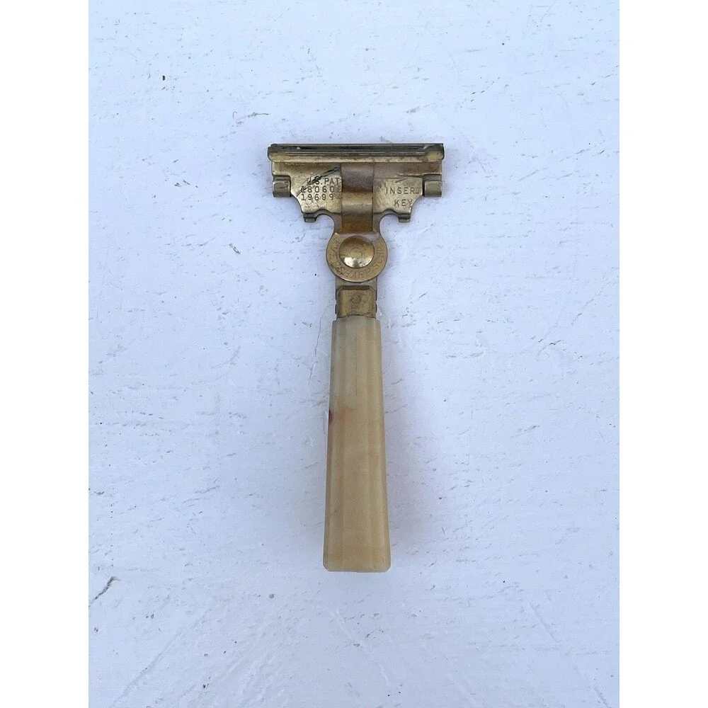 Vintage Eversharp Schick Injector Safety Razor w/ Blade Dispenser Retro Shaving